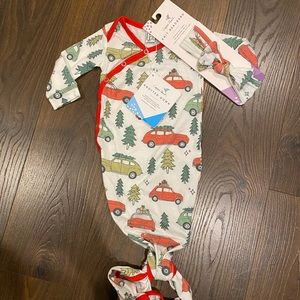 Copper Pearl Knotted Gown and Headband Set